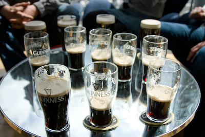Free pint at Guinness Storehouse